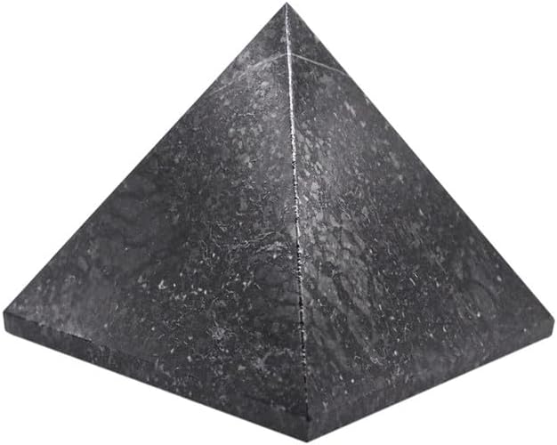 Black Nuummite Pyramid Stone 2 Inch 1 Pcs
