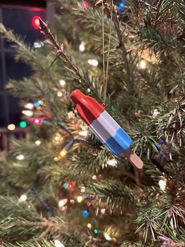 Tree Buddees Retro Patriotic Popsicle Christmas Ornament