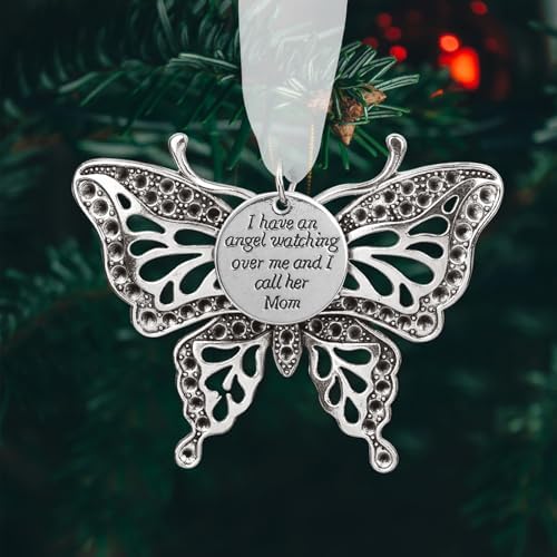Memorial Christmas Ornament with Angel Wings for Women