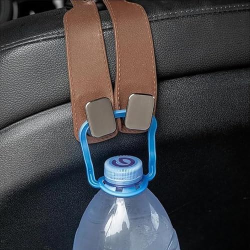 Coozyland Car Headrest Hooks 2pcs Beige