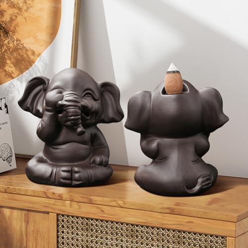 Comeon Backflow Incense Burner Set with Mat and Tweezers