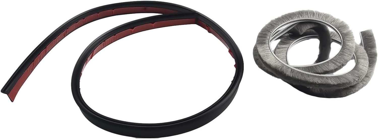 Door Bottom Seal Strip 100cm TPE Self Adhesive Black