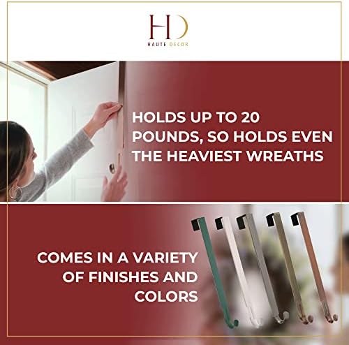 Haute Decor Adapt Adjustable Wreath Hanger with Removable Icon 1