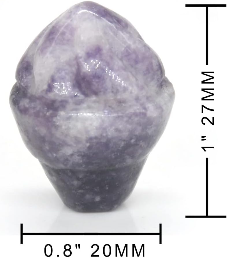 1 Inch Mini Flame Torch Healing Crystal Statue