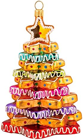 Miss Christmas 2025 Cute Candy Gingerbread Blown Glass Ornament