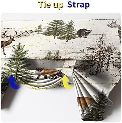 Rustic Door Curtain with Wild Animal Print