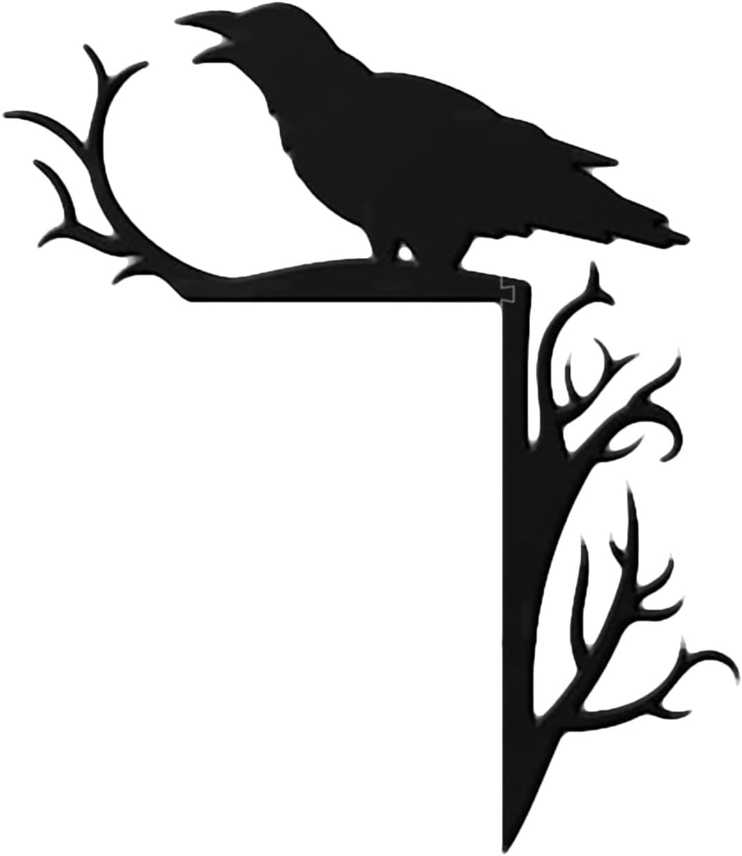 Haunted Halloween Door Topper Black Crow Decor