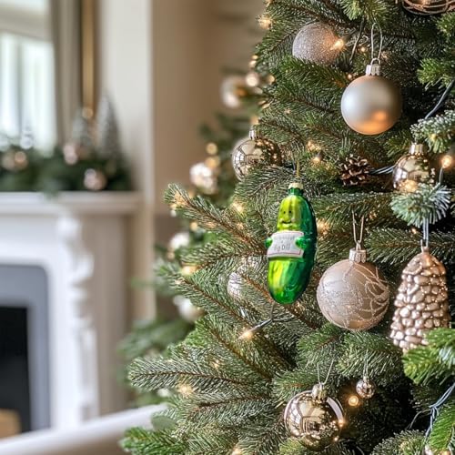 Funny Handblown Glass Pickle Ornament - Youre Kind of a Big Dill
