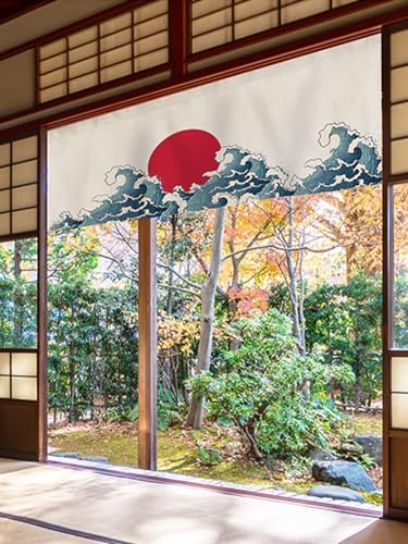 Konsilsa Japanese Curtain Panel No Drill No Rod Installation