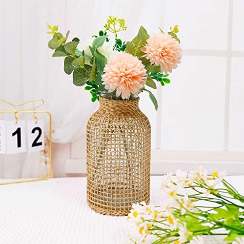 MDEOOSKY Boho Woven Glass Vase 787 Inch