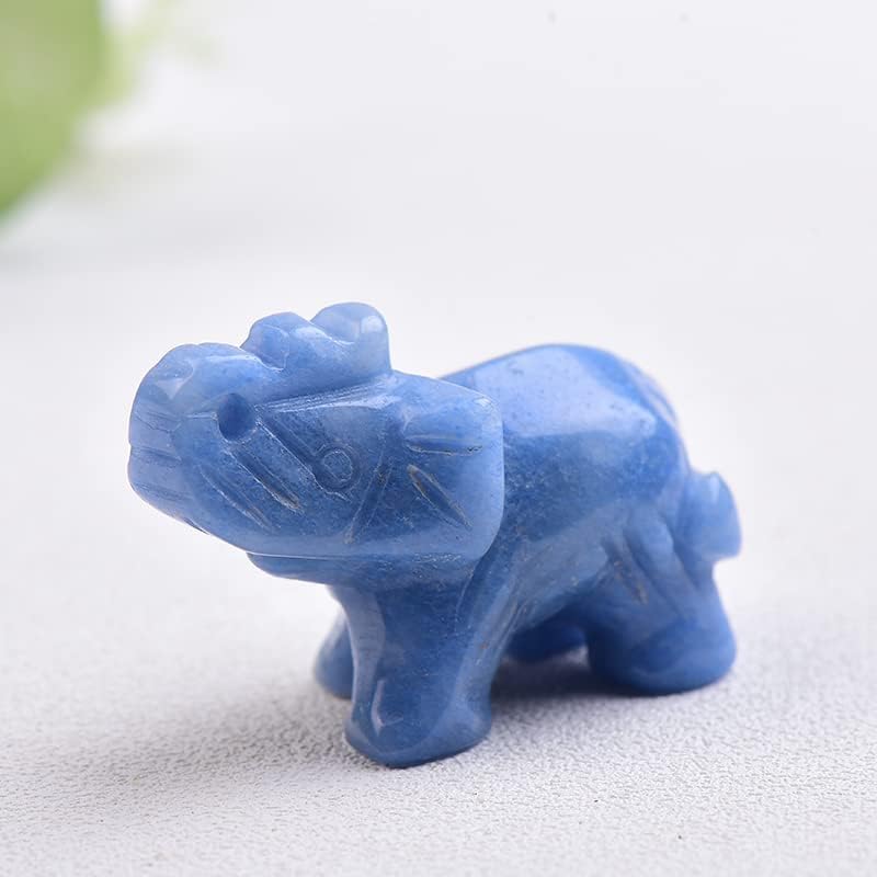 1PC Natural Stone Elephant Hand Carved Polished Decor