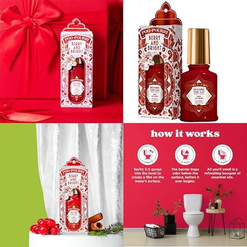 Poo-Pourri Toilet Spray Holiday Set with 3 Bottles