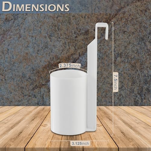 Home-X White Air Freshener Spray Bottle Holder for Toilet