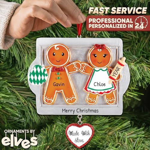 Personalized First Christmas Ornament 2025 for Couple