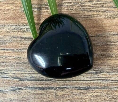 Black Obsidian Heart Gemstone Pocket Heart 25mm