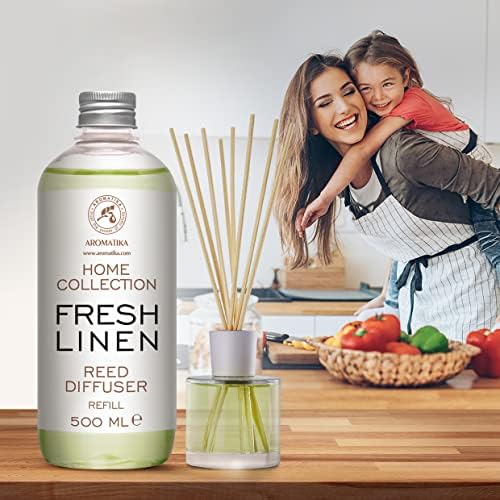 AROMATIKA Fresh Linen Reed Diffuser Refill 170 Fl Oz