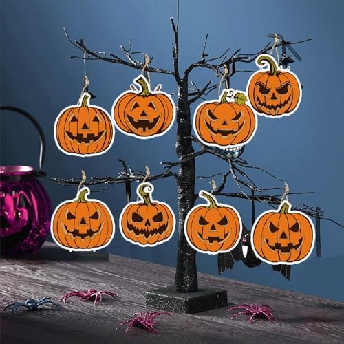 16Pcs Halloween Tree Decorations Hanging Ornaments