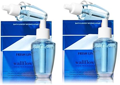 Bath And Body Works Fresh Linen Wallflower Bulb Refills 4 Bulbs