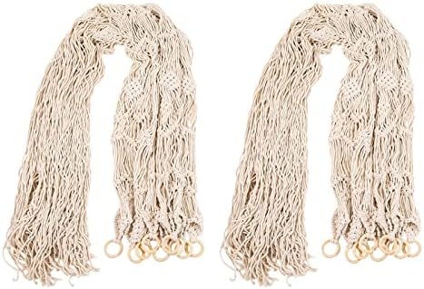 Macrame Curtain Room Divider 2 Panels 3937 x 7874 Inches