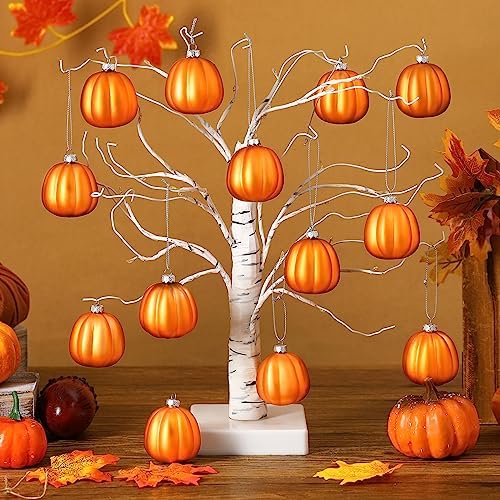 Tigeen 12 Pcs Fall Pumpkin Hanging Ornaments