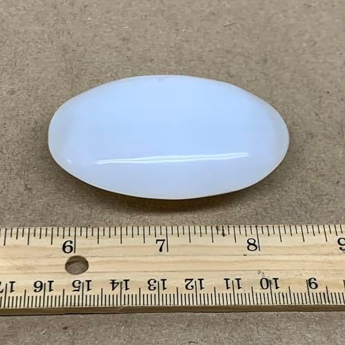 88g Natural Selenite Palm-Stone Crystal Pillow Shape