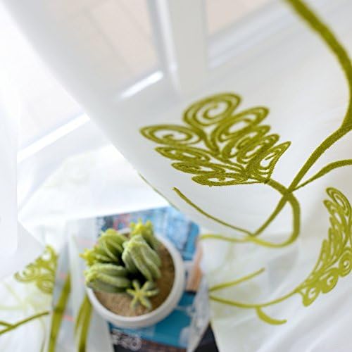 Melodieux Sheer Curtain with Wheat Embroidery 1