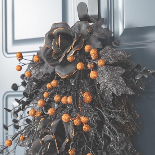 Glitzhome Halloween Teardrop Swag Set of 2