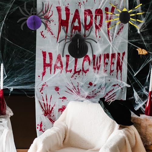 Kumikumi Halloween Spider Hanging Decorations 3 Pcs