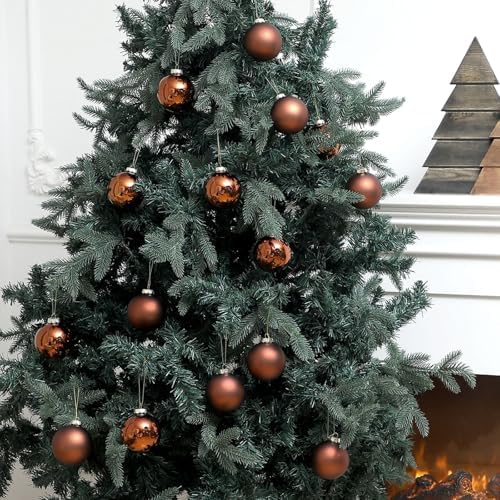 16 Pcs 315 Inch Glass Christmas Tree Decorations