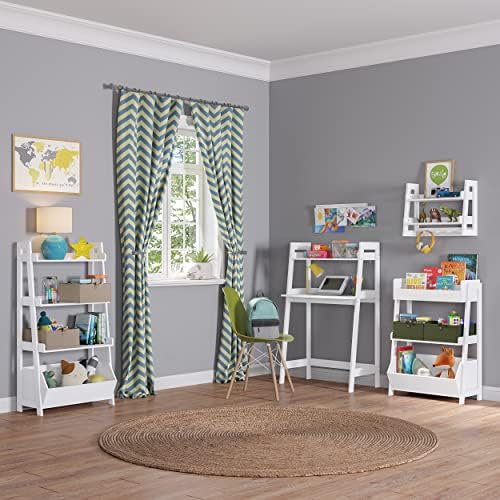 RiverRidge Kids 2-Tier Wall Shelf with Hooks