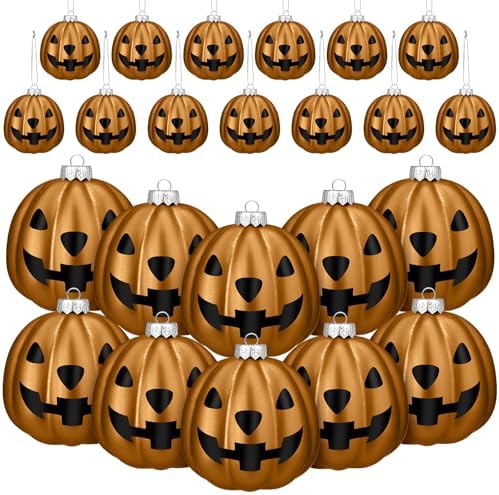 Zhanmai Halloween Pumpkin Tree Decorations 24 Pcs