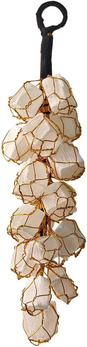 Zahan Crystal Selenite Raw Hanging Decor