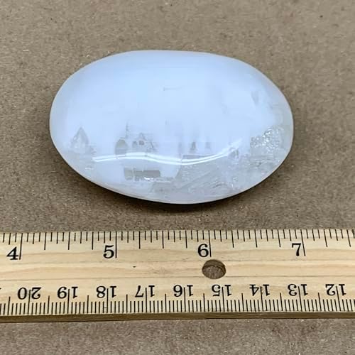 28x2x1 Inch Natural Selenite Palm-Stone Crystal