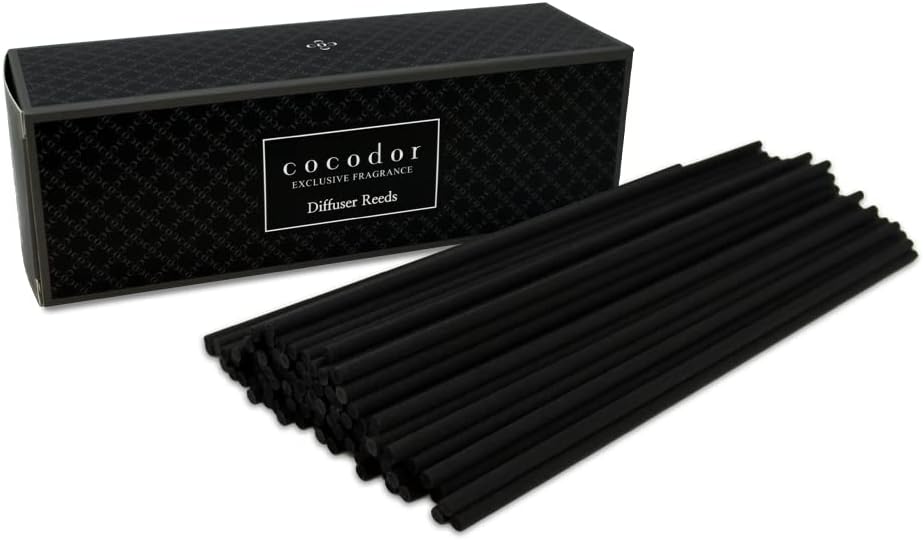 Cocodor Black Fiber Reed Sticks 100pcs Diffuser Set