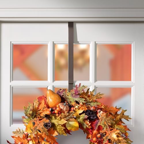 Haute Decor Adjustable Wreath Hanger - Matte Brown