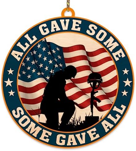 Hyturtle Veteran Christmas Ornament 2D Flat Decor