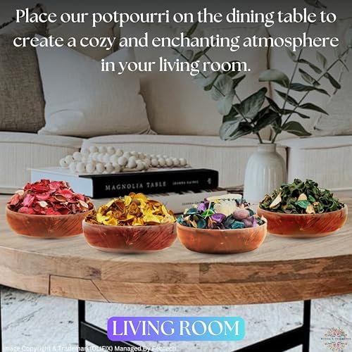 BLOOM FRAGRANCE Potpourri Combo Set 4 Natural Scents