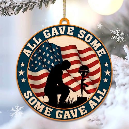 Hyturtle Veteran Christmas Ornament 2D Flat Decor