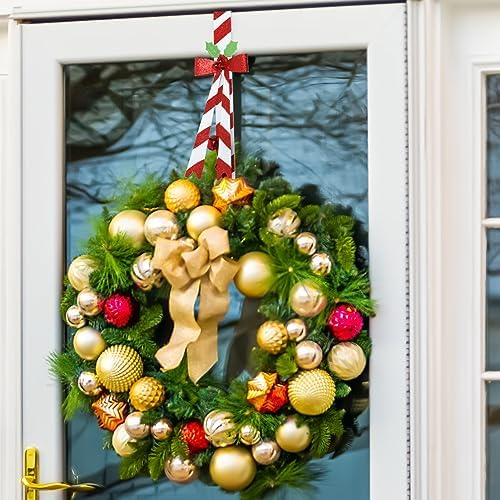 2 Pack Candy Cane Wreath Hangers for Front Door
