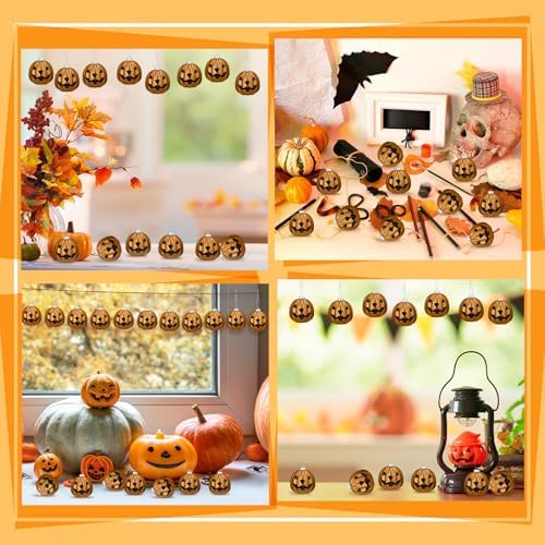 Zhanmai Halloween Pumpkin Tree Decorations 24 Pcs