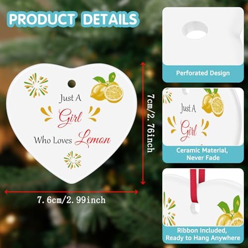 Lemon Lover Ceramic Ornament Keepsake Sign
