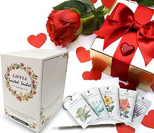 14 Pack Scented Sachets for Drawers Closets with 7 Different Scents