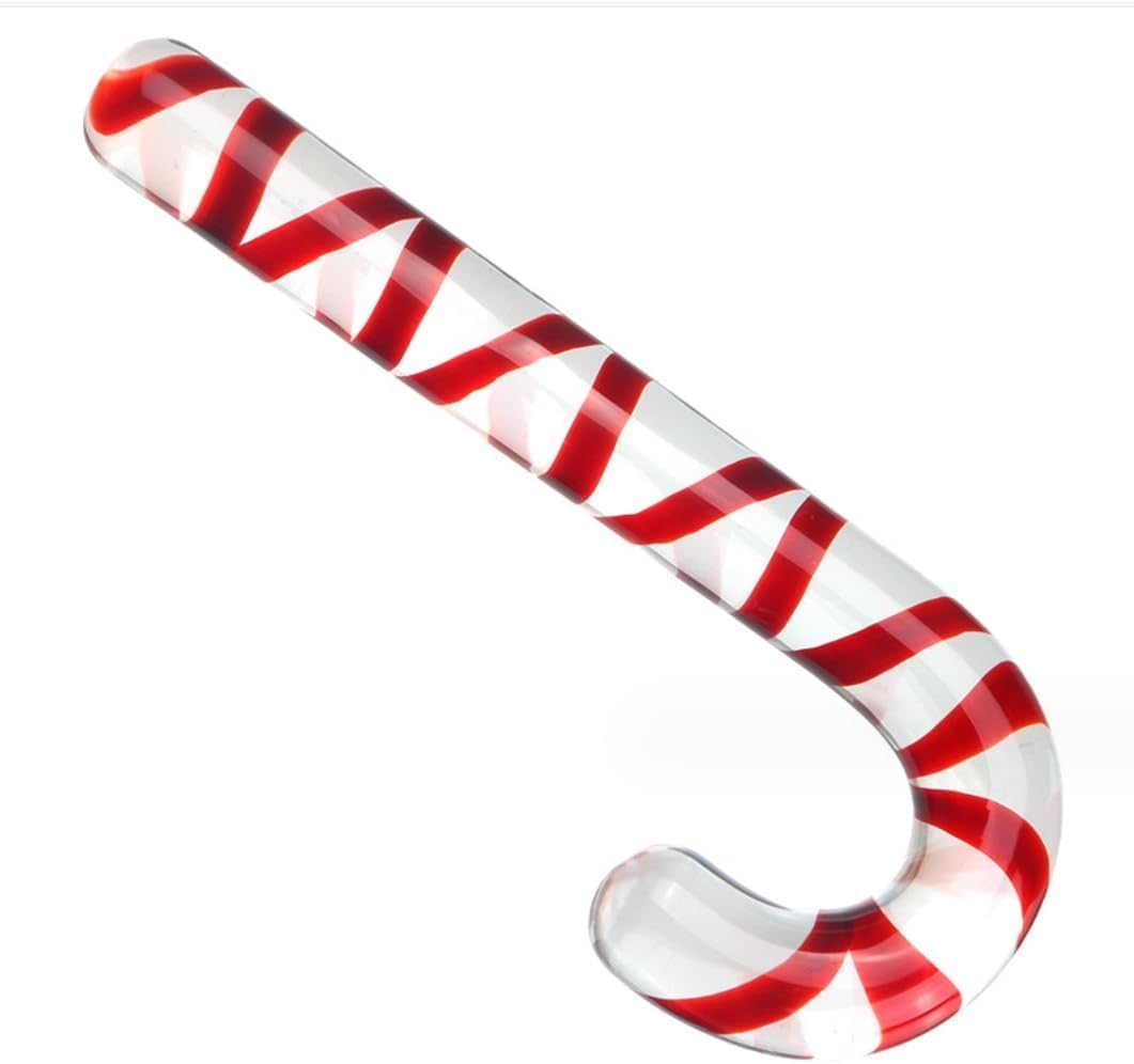 Crystal Glass Christmas Cane - 20cm for Tree Decoration