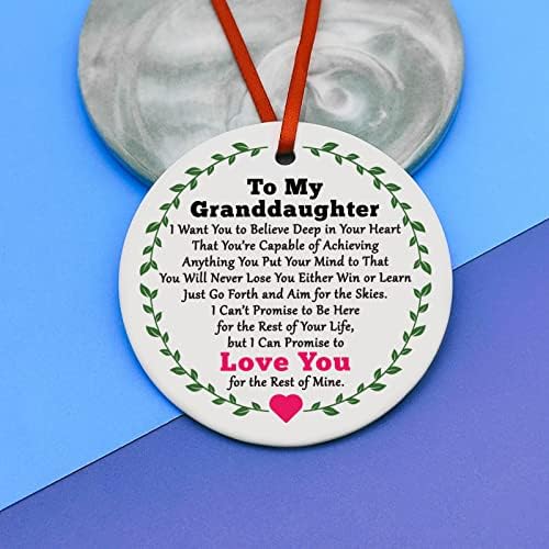Granddaughter Ornament with Heartwarming Message