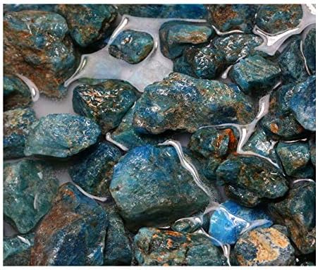 3 Pounds Blue Apatite Raw Gemstones for Tumbling and Jewelry Making