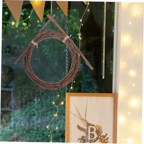 2pcs Rattan Wreath Frames for Crafts and Seasonal Displays