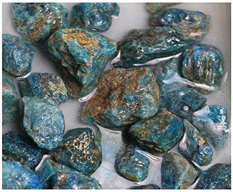 3 Pounds Blue Apatite Raw Gemstones for Tumbling and Jewelry Making