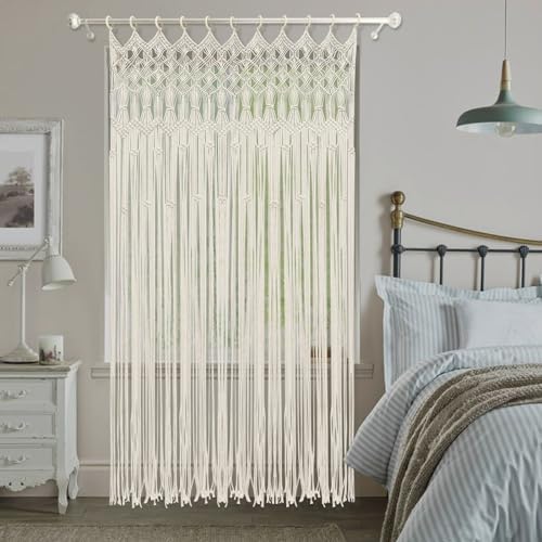 XUFOPLY Macrame Curtains Boho Window Room Divider