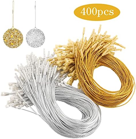 400 Piece Gold and Silver Ornament Hangers