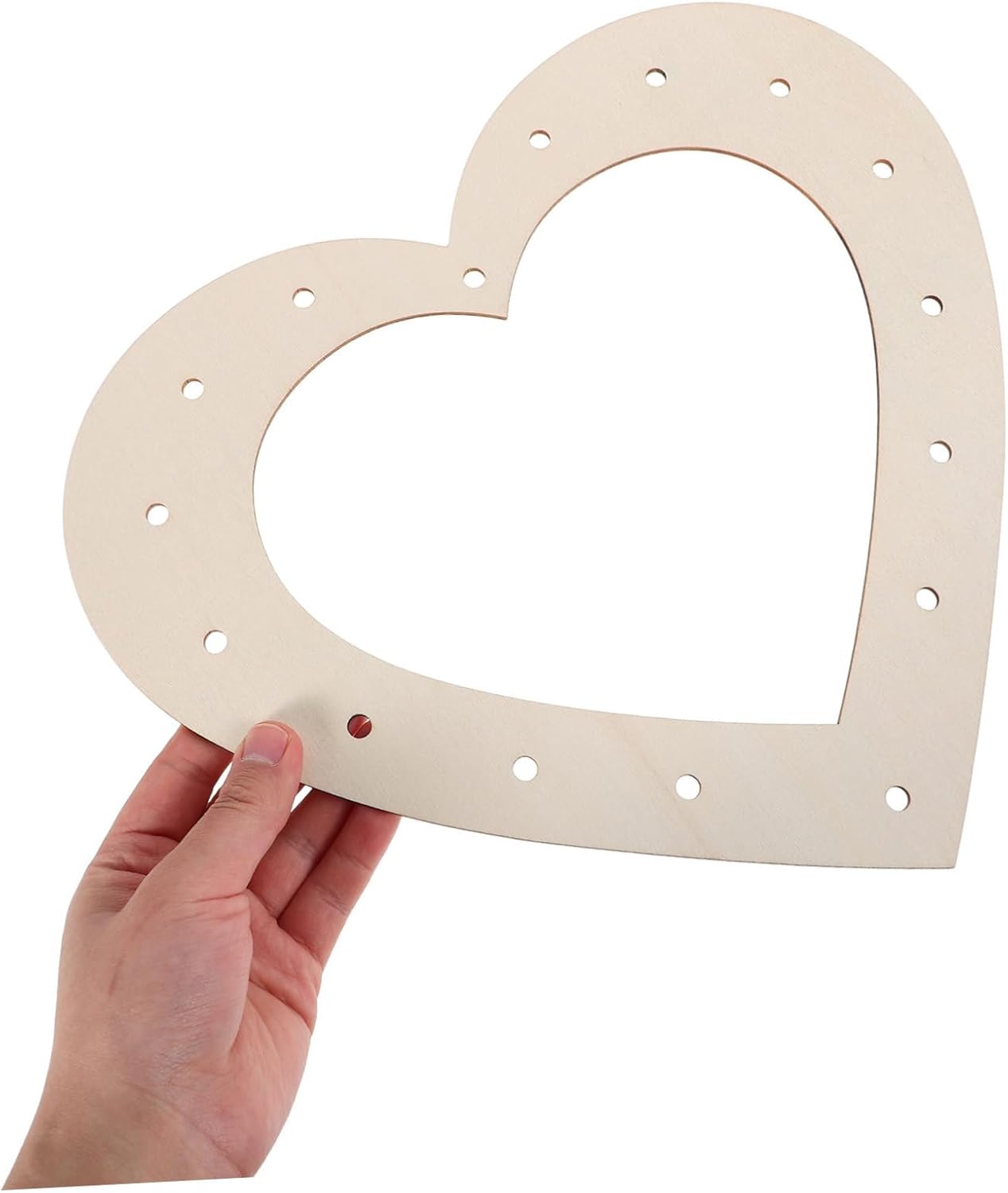 NUOBESTY 2pcs Heart Wreath Frame for Holiday Decor